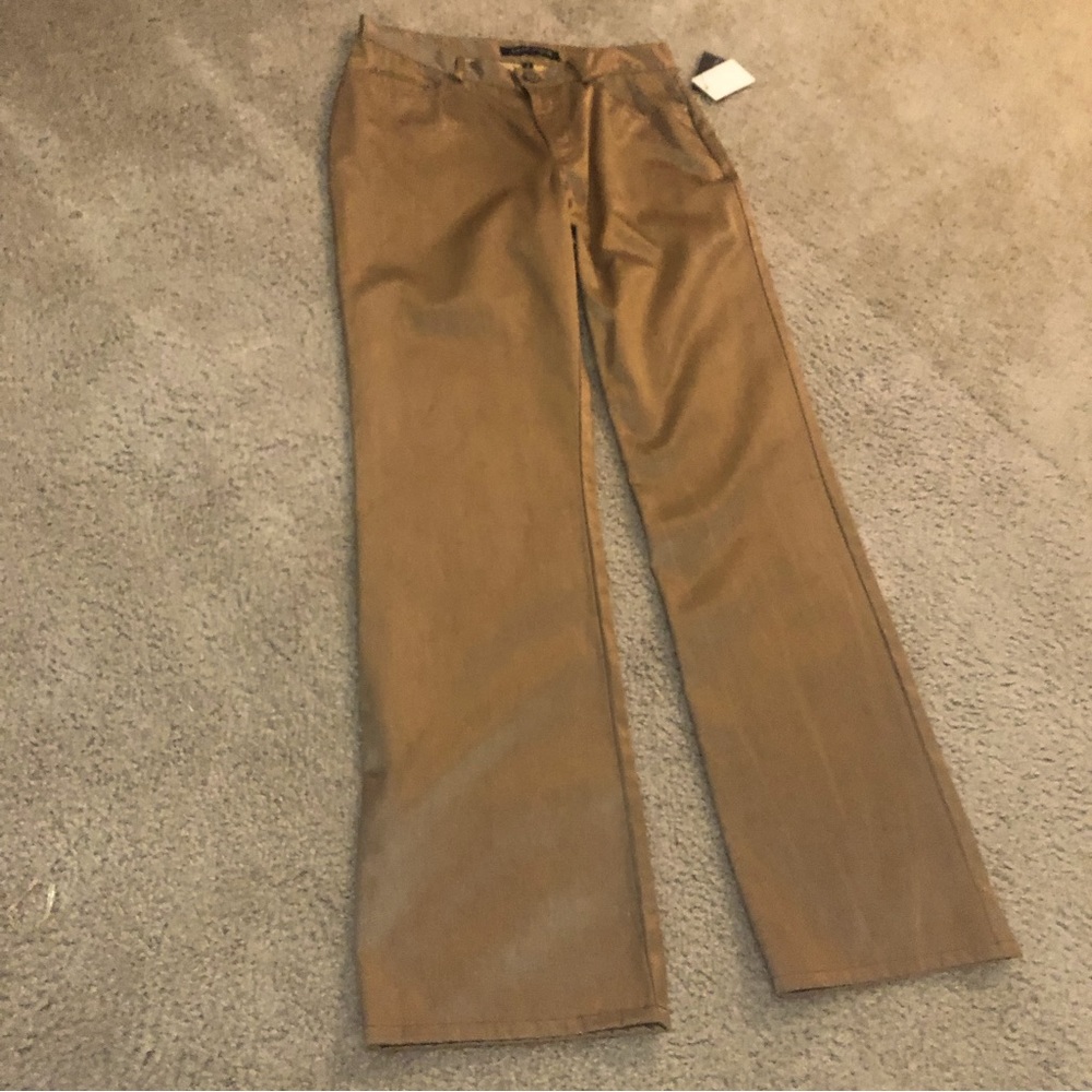 Never worn Gold metallic trousers. Perfect for the holidays!